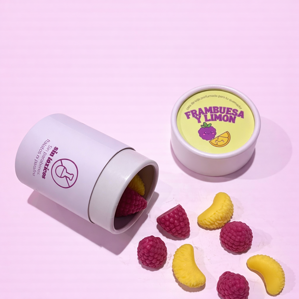Cires parfumées à faire fondre - Framboise et citron
