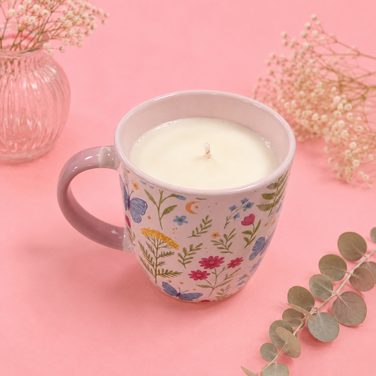 Vela Flores con aroma a Patio Andaluz + Recarga de Bergamota (750 gr)